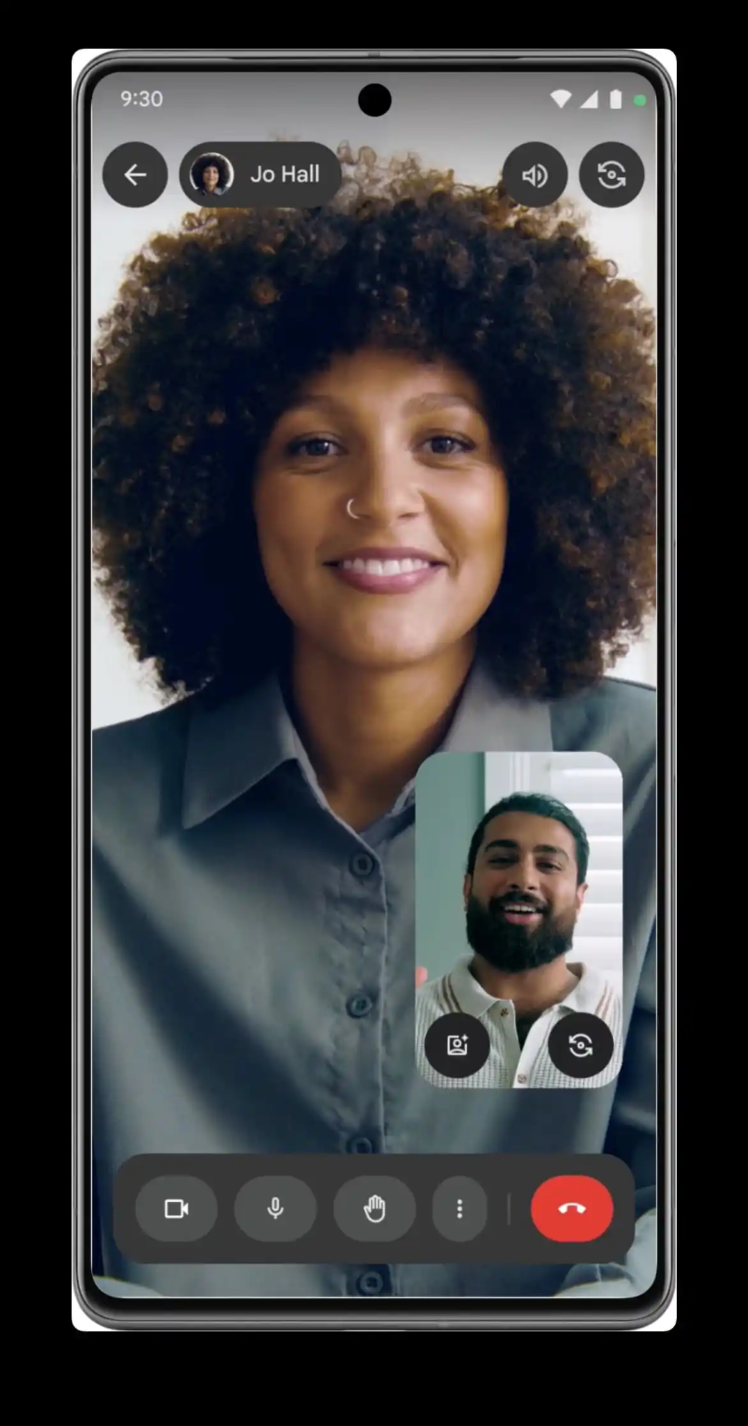 Voice and video call reference experience